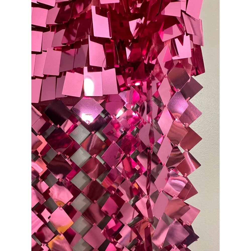 Jonathan Simkhai Pink Sequin Midi Skirt - Picture 3 of 16